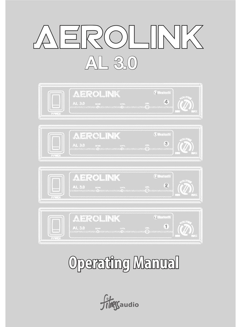 FITNESS AUDIO Aerolink AL 3.0 operating manual