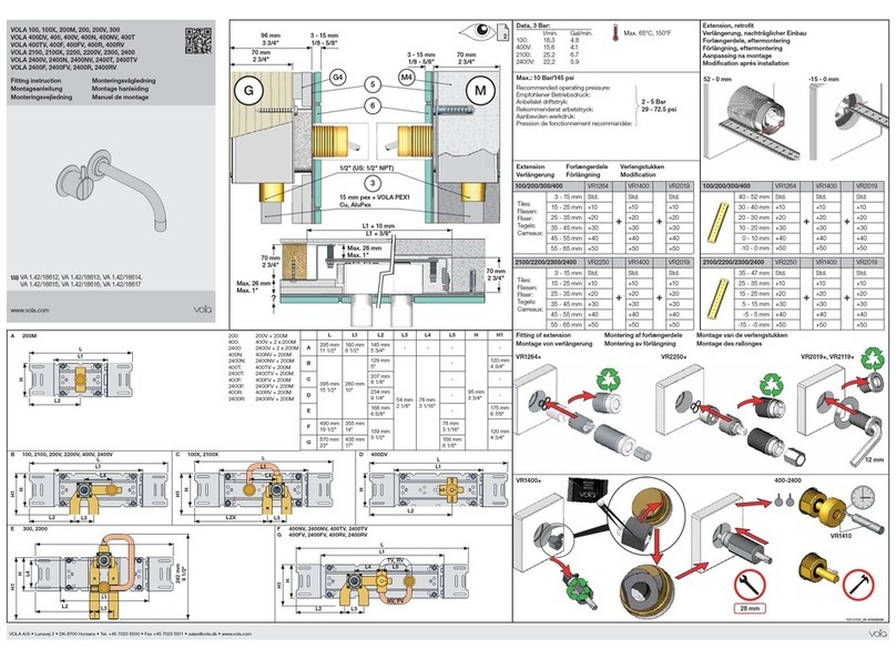 Vola 100 Install guide