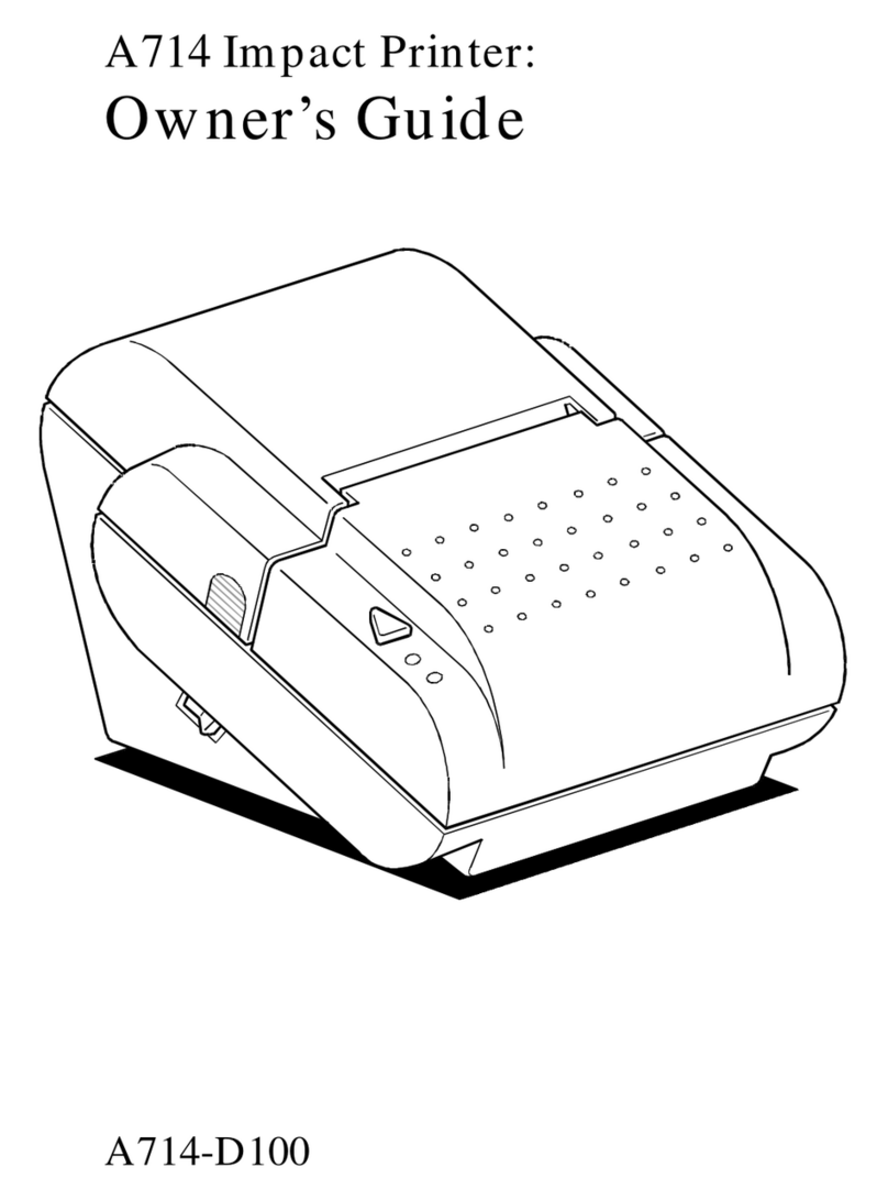 Axiohm A714 User manual