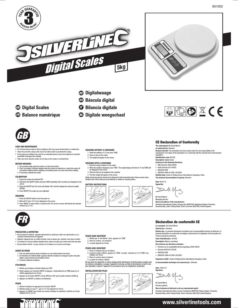 Silverline 651052 manual