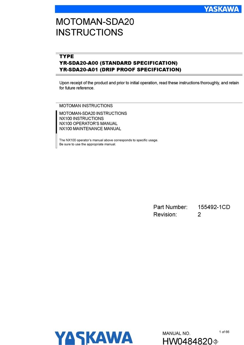 YASKAWA MOTOMAN-SDA20 User manual