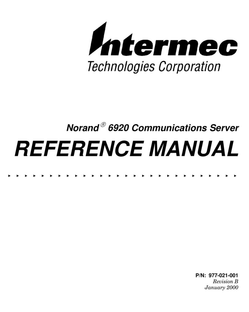 Intermec Norand 6920 User manual
