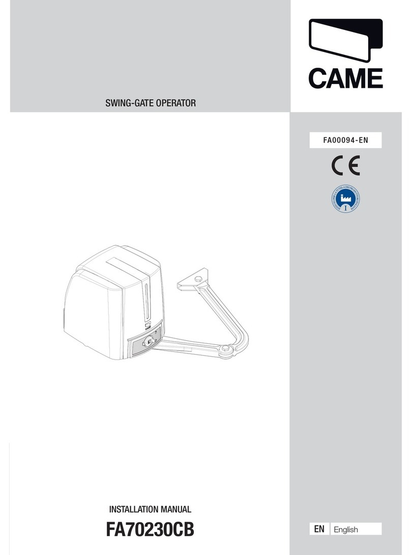 CAME FA70230CB User manual CAME FA70230CB User manual