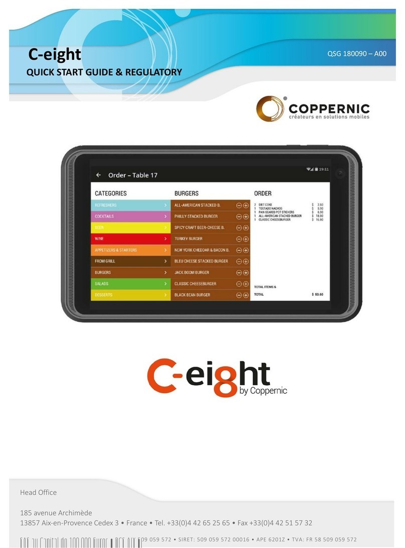 Coppernic C-eight QUICK START GUIDE & REGULATORY