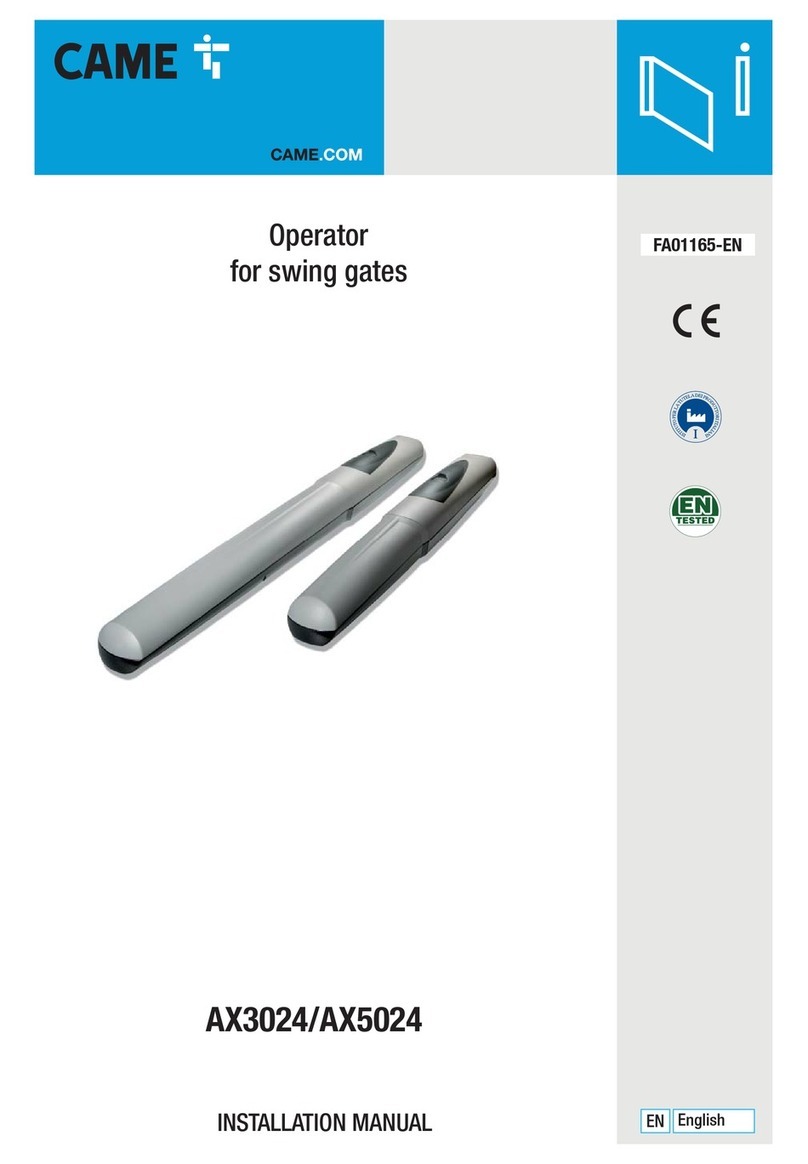 CAME AX3024 User manual