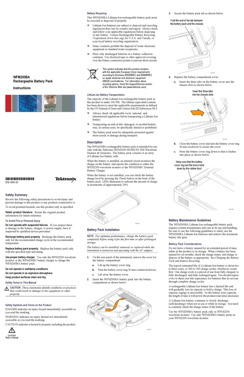 Tektronix WFM200BA instructions