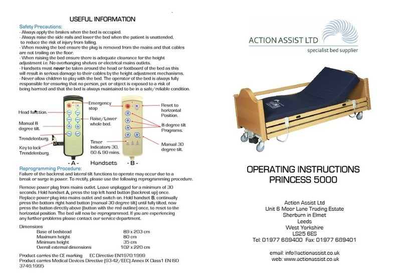 Action Assist LTD Princess 5000 operating instructions Action Assist LTD Princess 5000 operating instructions