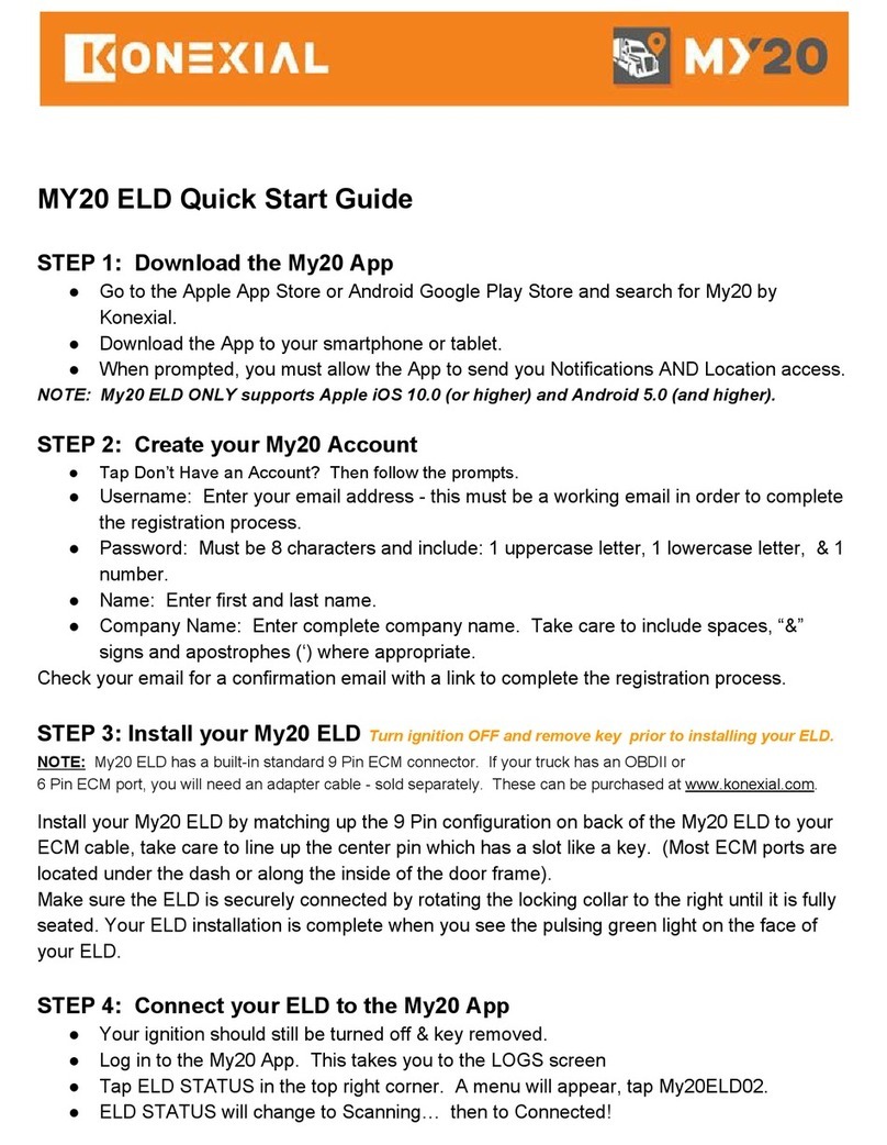 KONEXIAL MY20 quick start guide