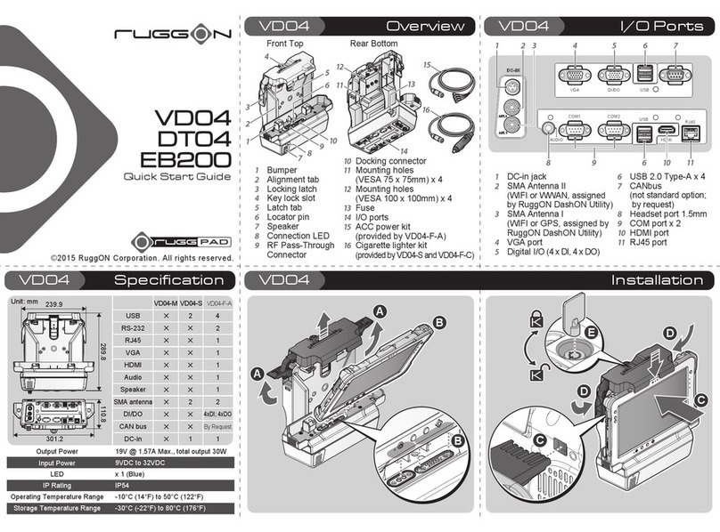 RuggON VD04 quick start guide