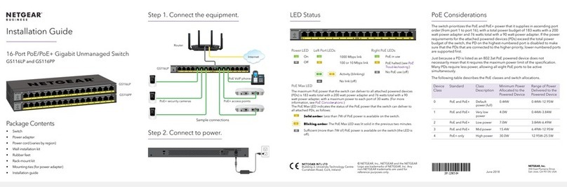 NETGEAR GS116LP User manual