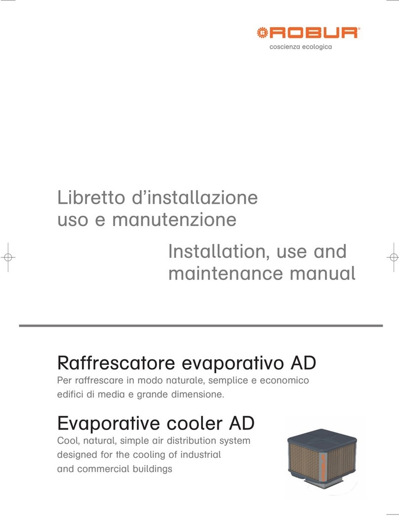 Robur AD 14 Instructions for installation, use and maintenance manual