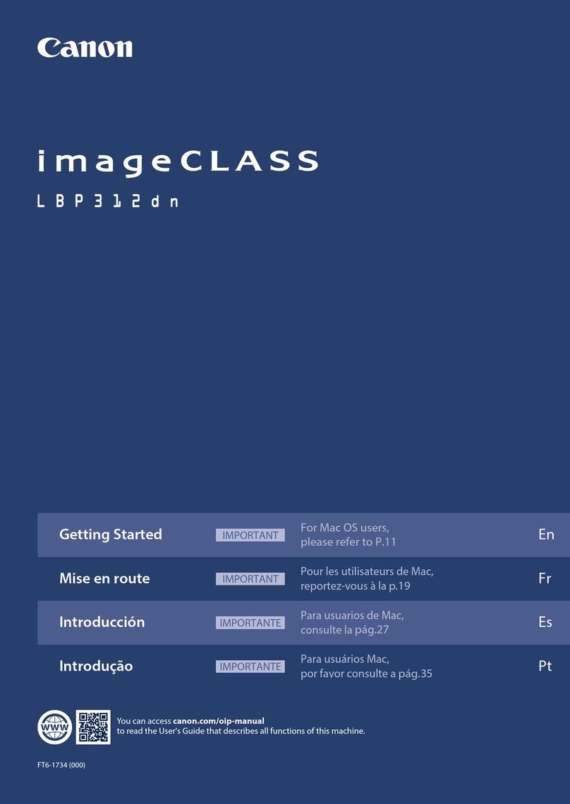 Canon imageCLASS LBP312dn User manual