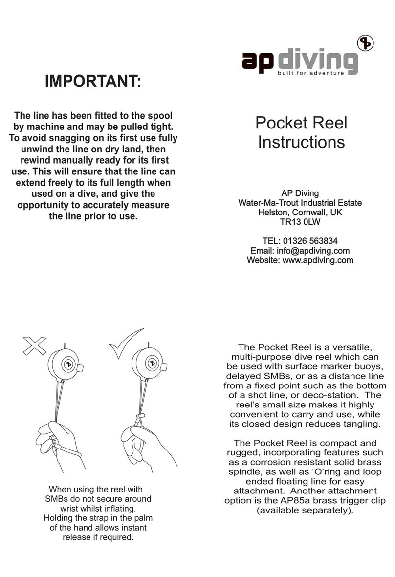 AP Diving Pocket Reel instructions