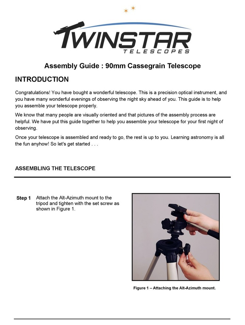 TwinStar Telescopes 90mm Cassegrain User manual