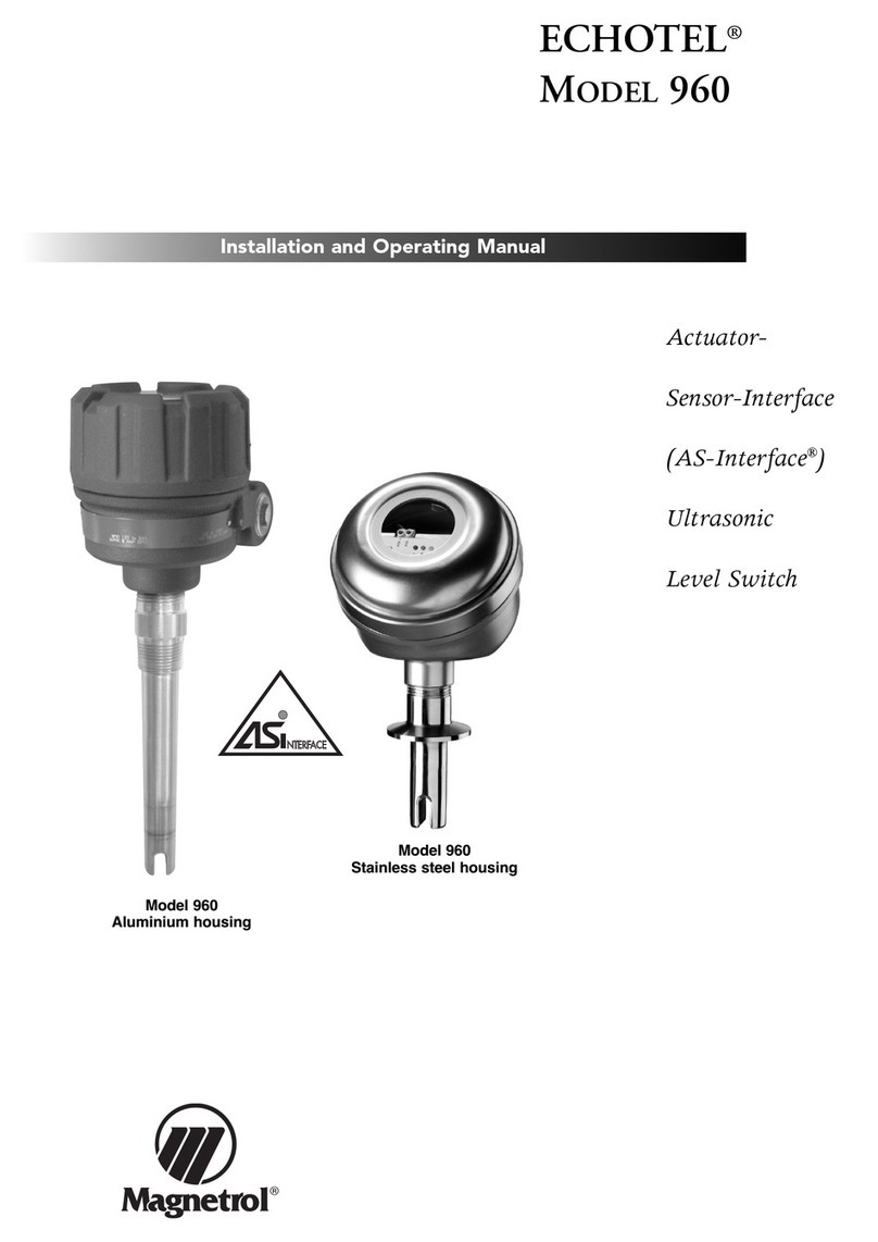 Magnetrol ECHOTEL 960 Installation and operating manual