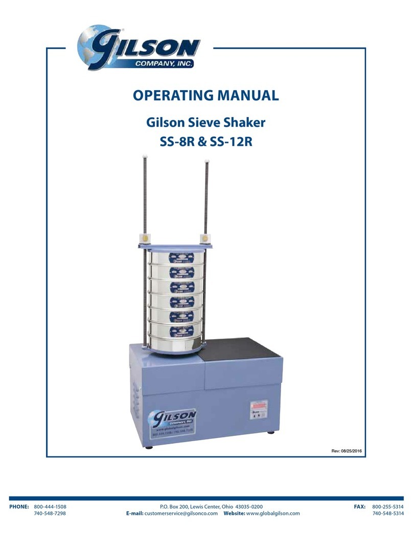 Gilson SS-12R operating manual