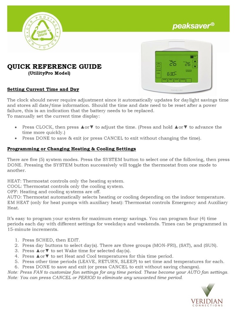 Peaksaver UtilityPro Quick reference guide