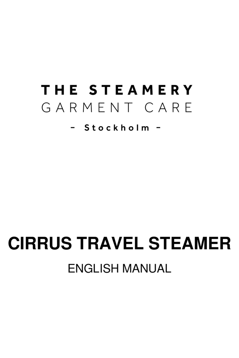 Steamery Cirrus Travel Steamer manual