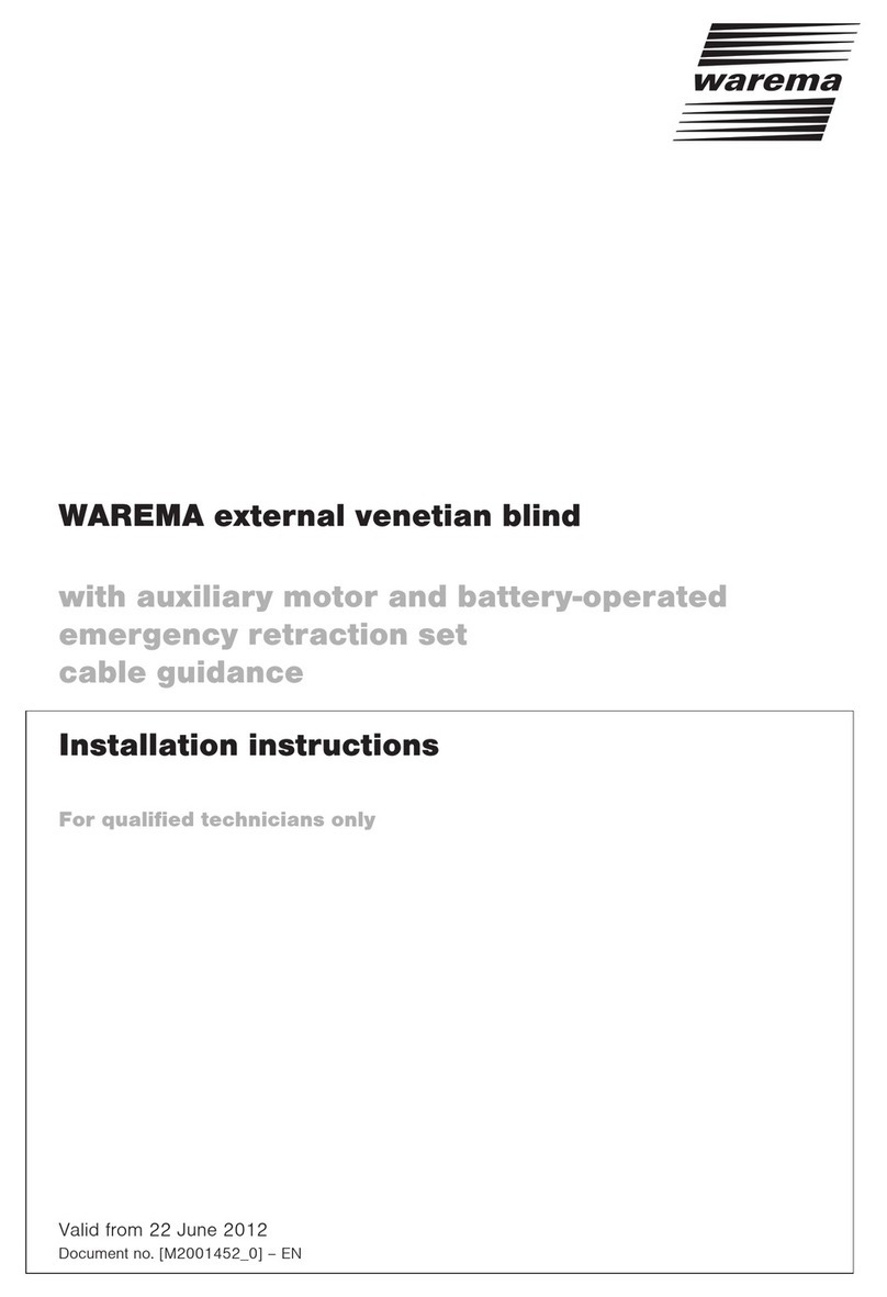 WAREMA External venetian blind User manual