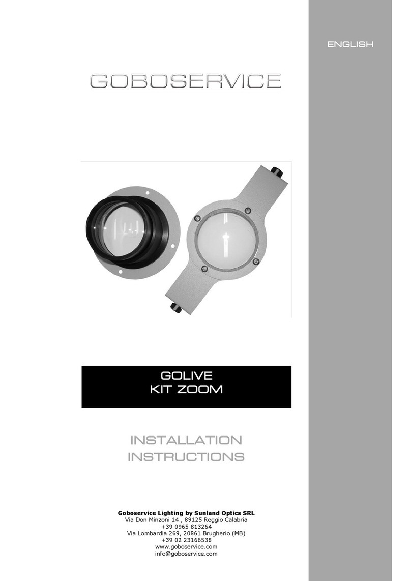 Gobo ZOOM Kit installation instructions