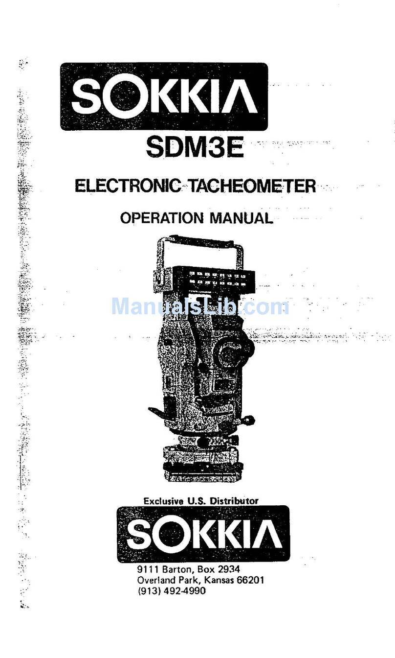 Sokkia SDM3E Operation manual