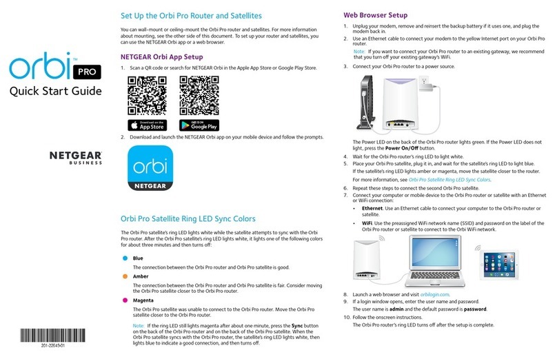 NETGEAR Orbi Pro Satellite User manual