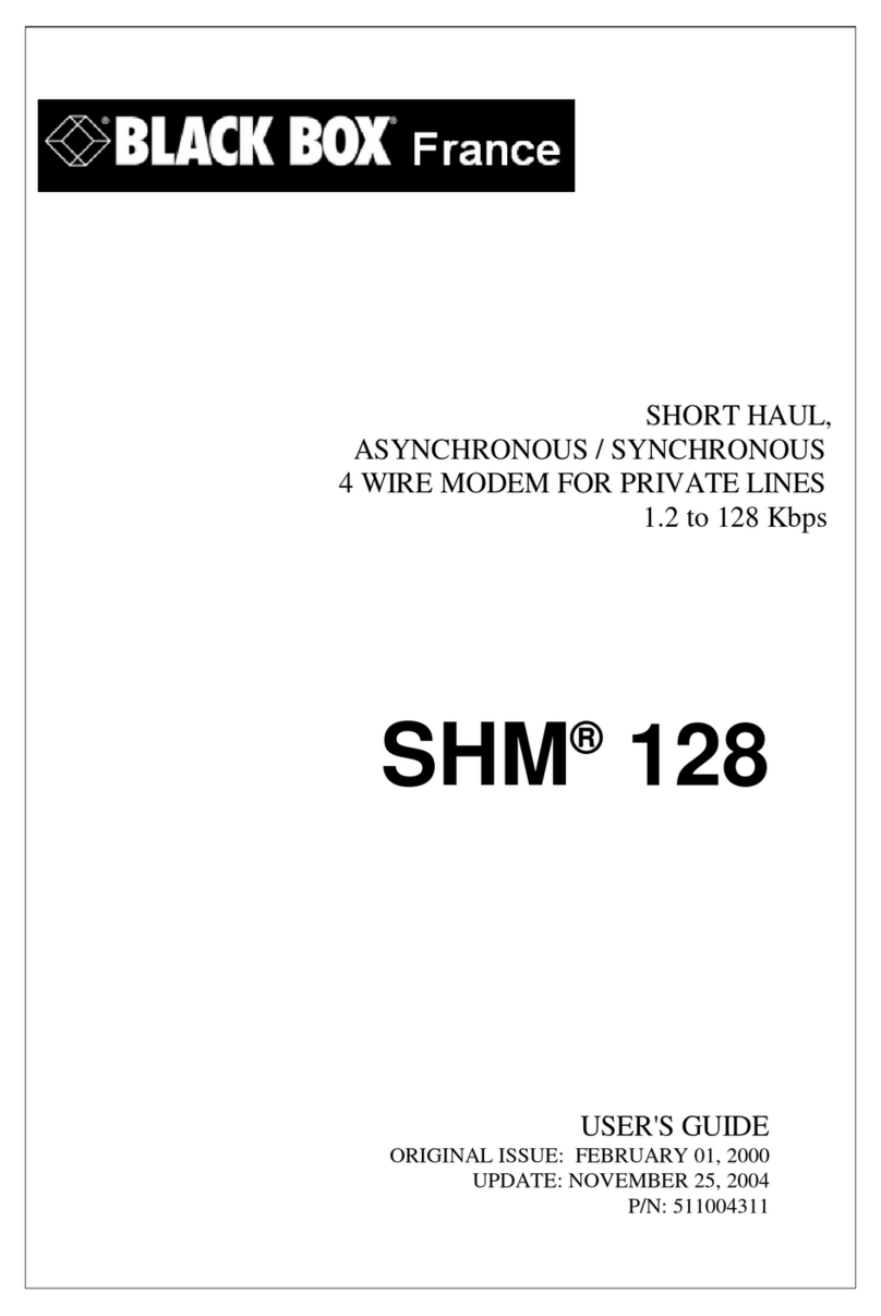 Black Box SHM 128 User manual