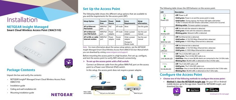 NETGEAR WAC510 Installation