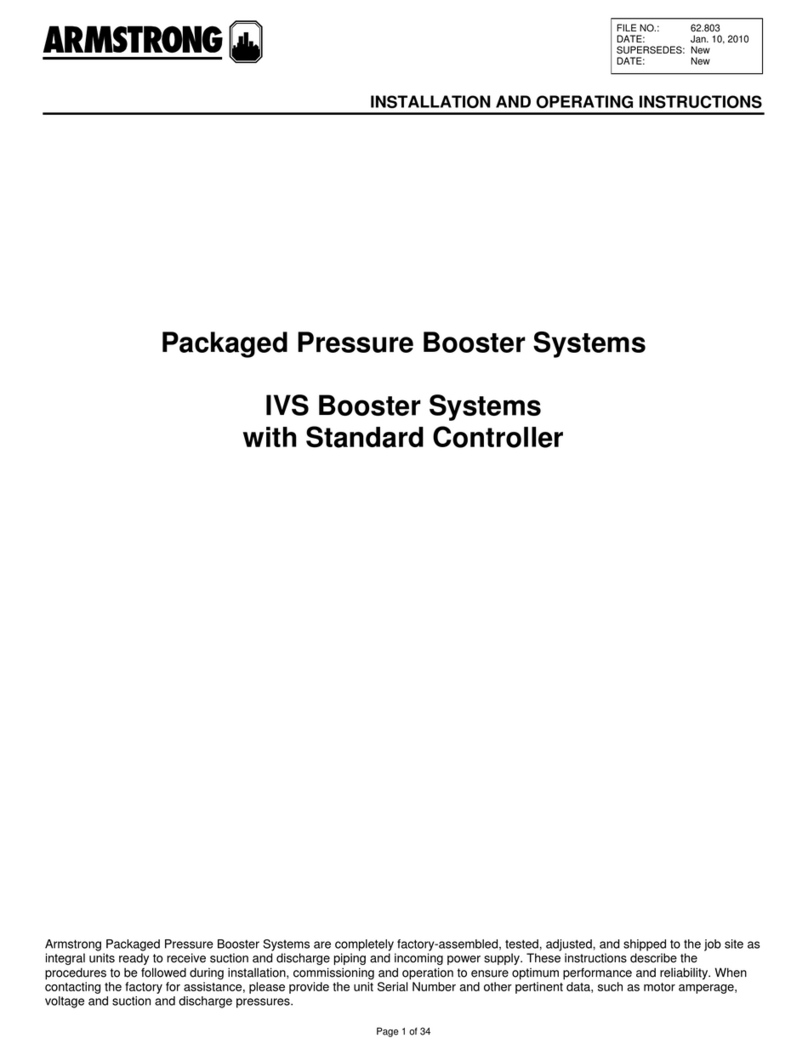 Armstrong IVS series Installation and operating instructions