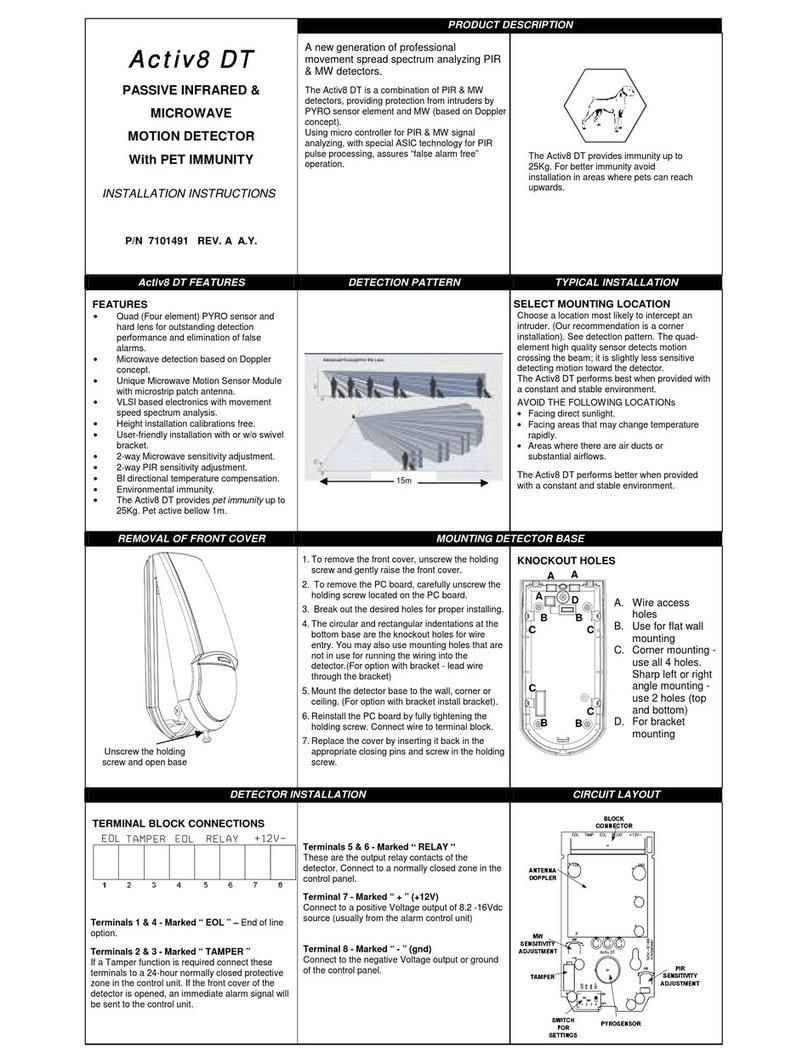 Honeywell Activ8 DT User manual