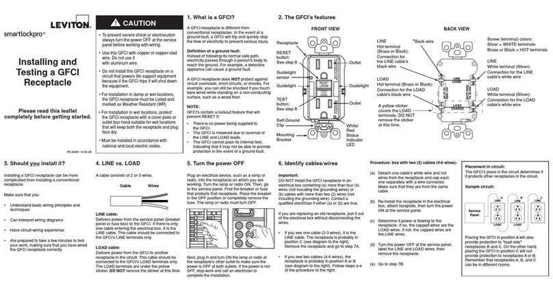 Leviton smartlockpro GFCI Manual