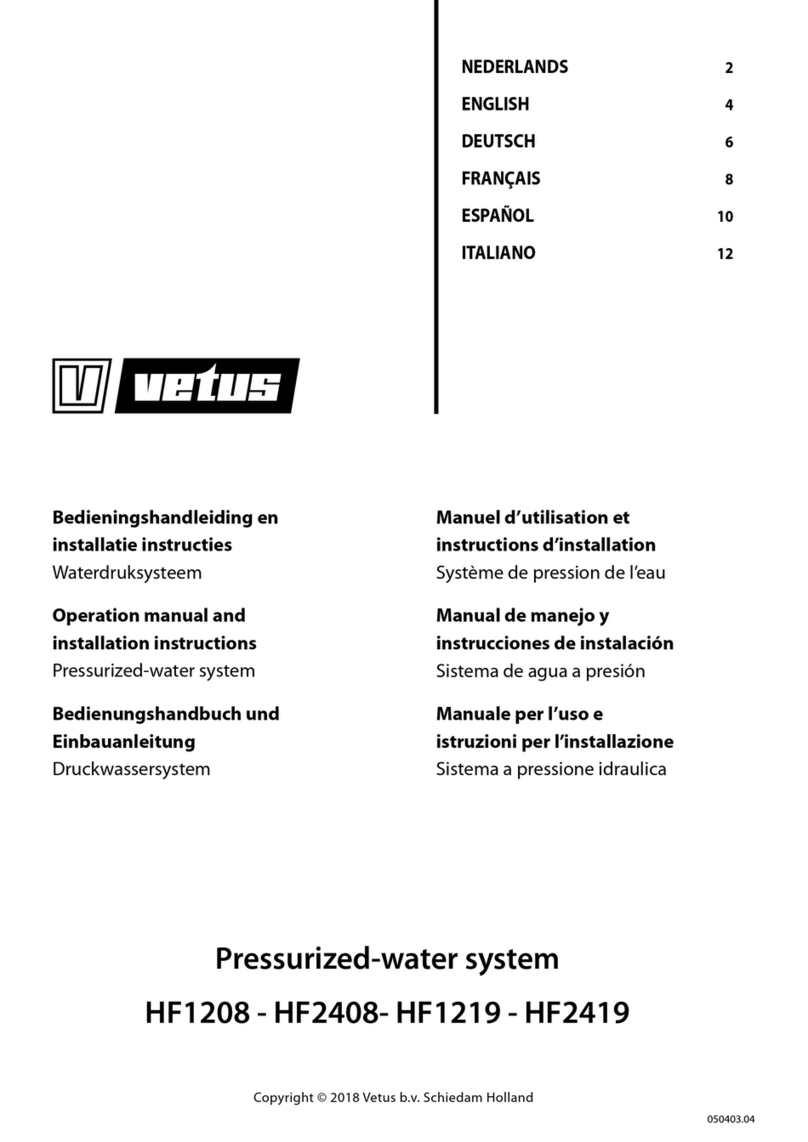 Vetus HF1208 Specification sheet