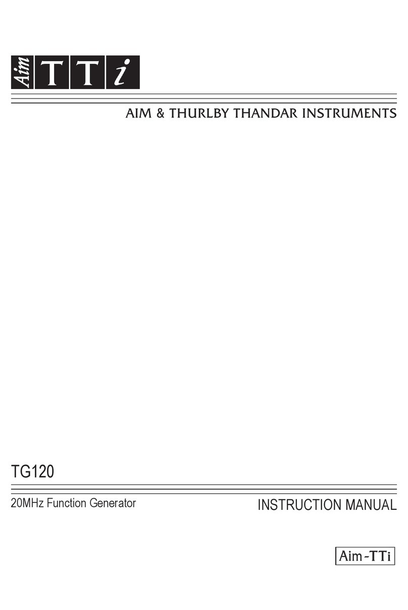 AimTTi TG120 User manual