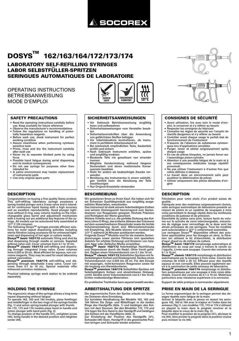 socorex DOSYS 162 User manual socorex DOSYS 162 User manual