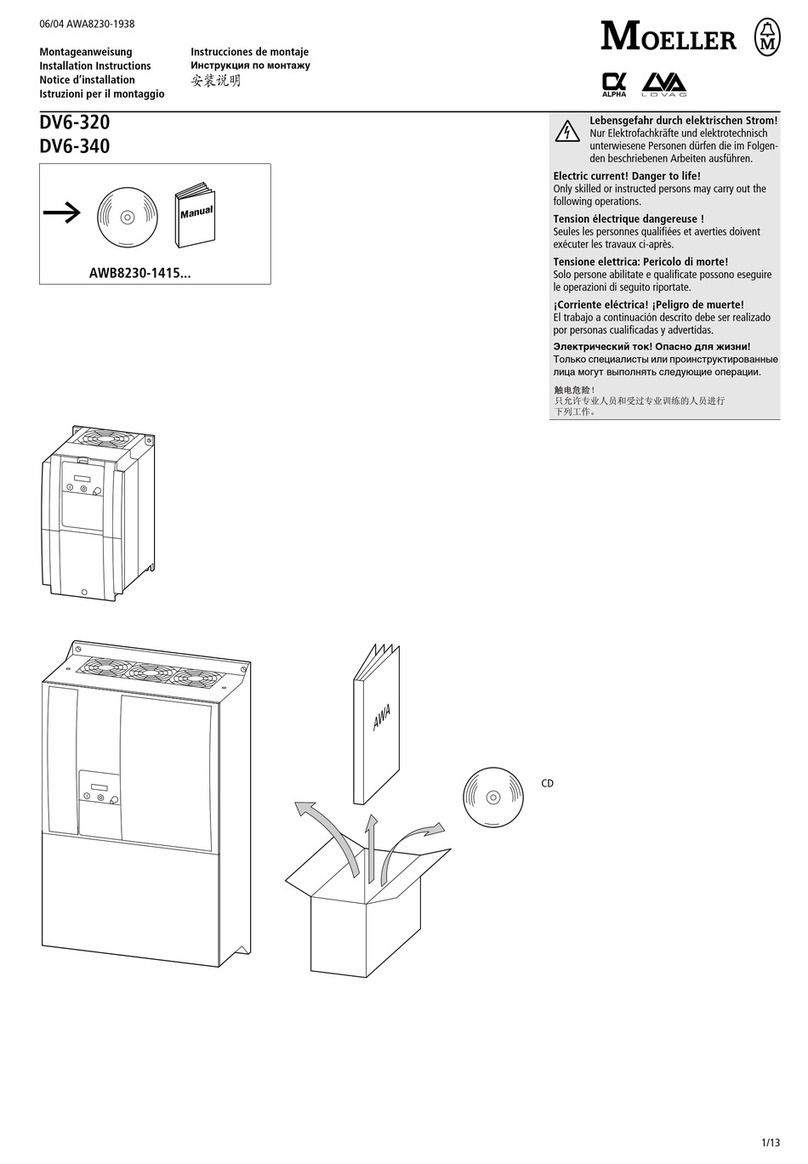 Moeller DV6-320 installation instructions Moeller DV6-320 installation instructions