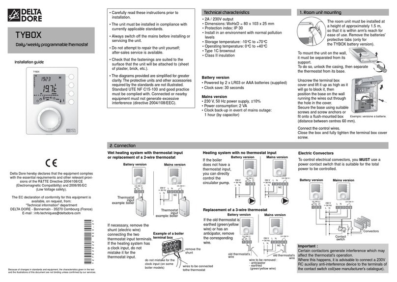 DELTA DORE TYBOX User manual