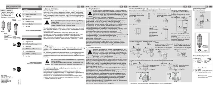 Tecsis P3327 User manual Tecsis P3327 User manual