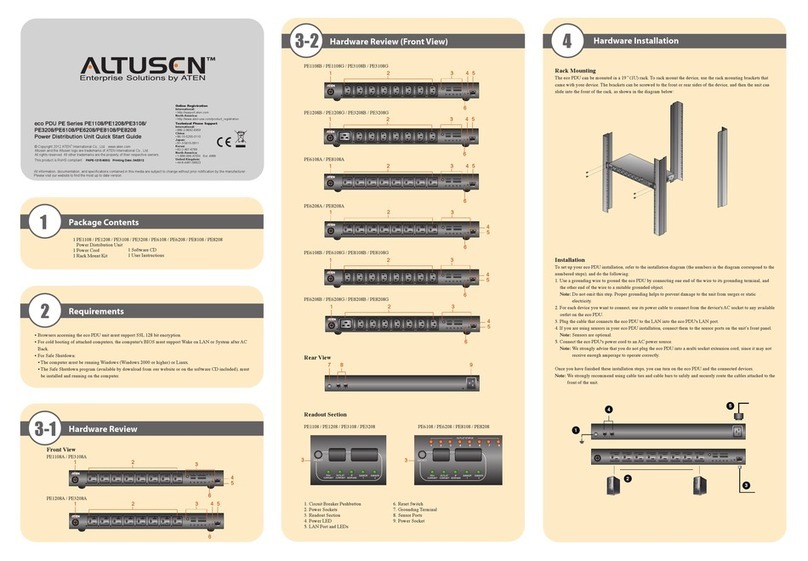 ATEN ALTUSEN PE1108 quick start guide