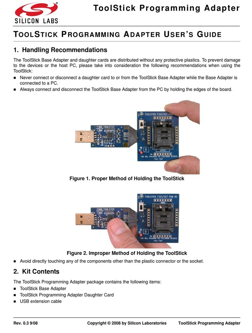 Silicon Laboratories ToolStick Base Adapter user guide
