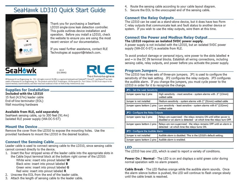 RLE Technologies SeaHawk LD310 quick start guide