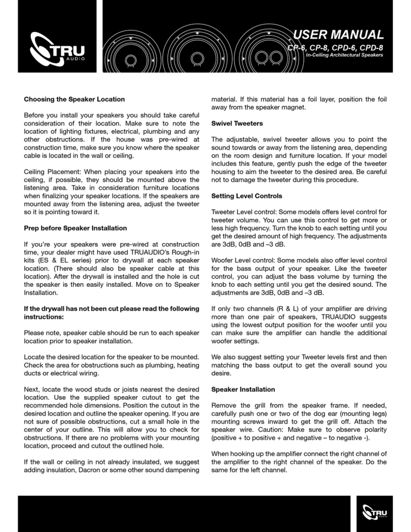 TRU Audio CP-6 User manual