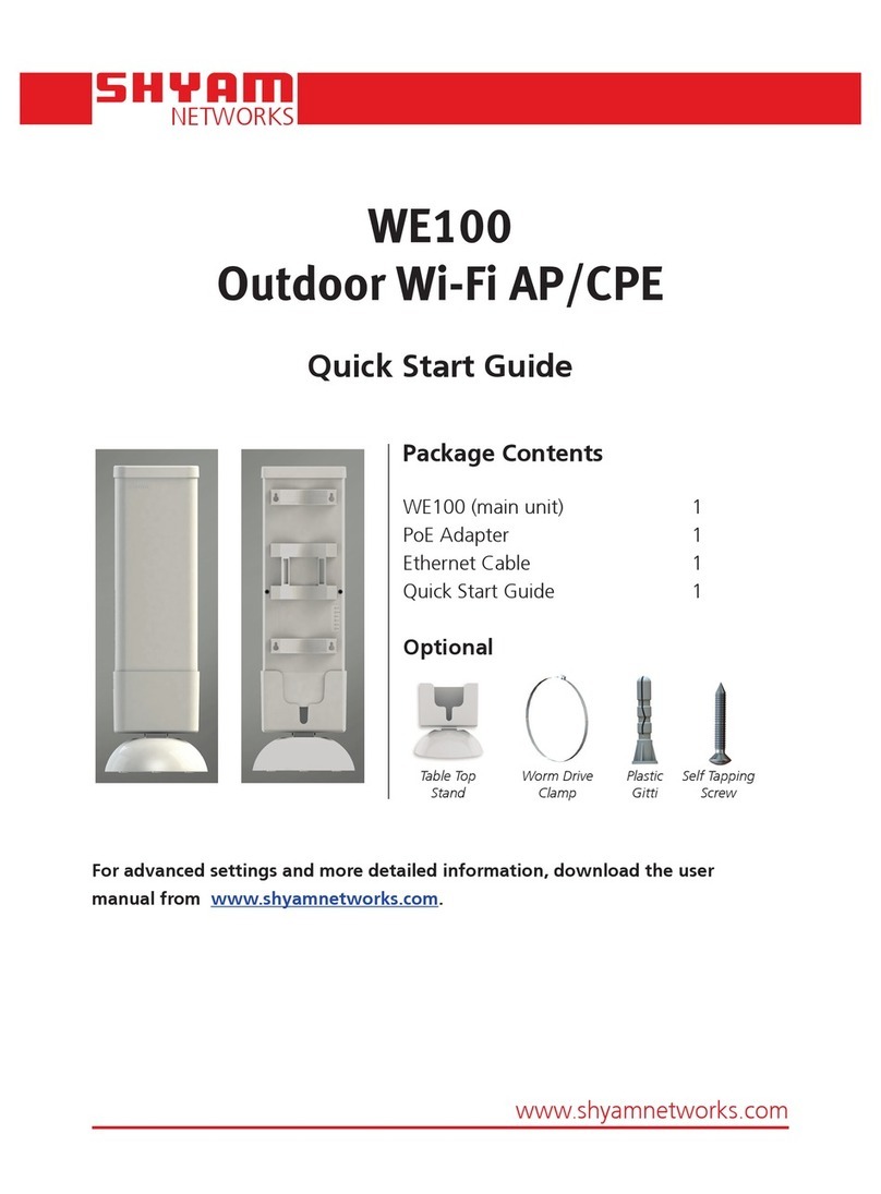SHYAM Networks WE100 quick start guide