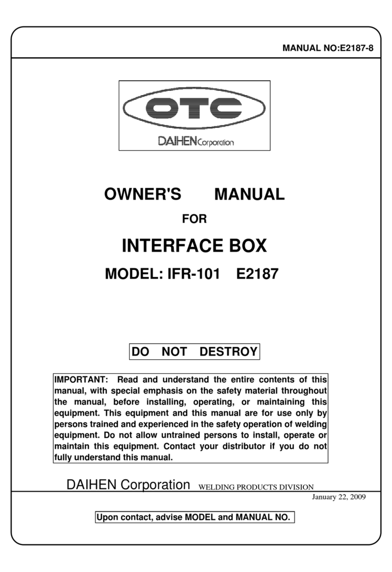 OTC IFR-101 owner's manual