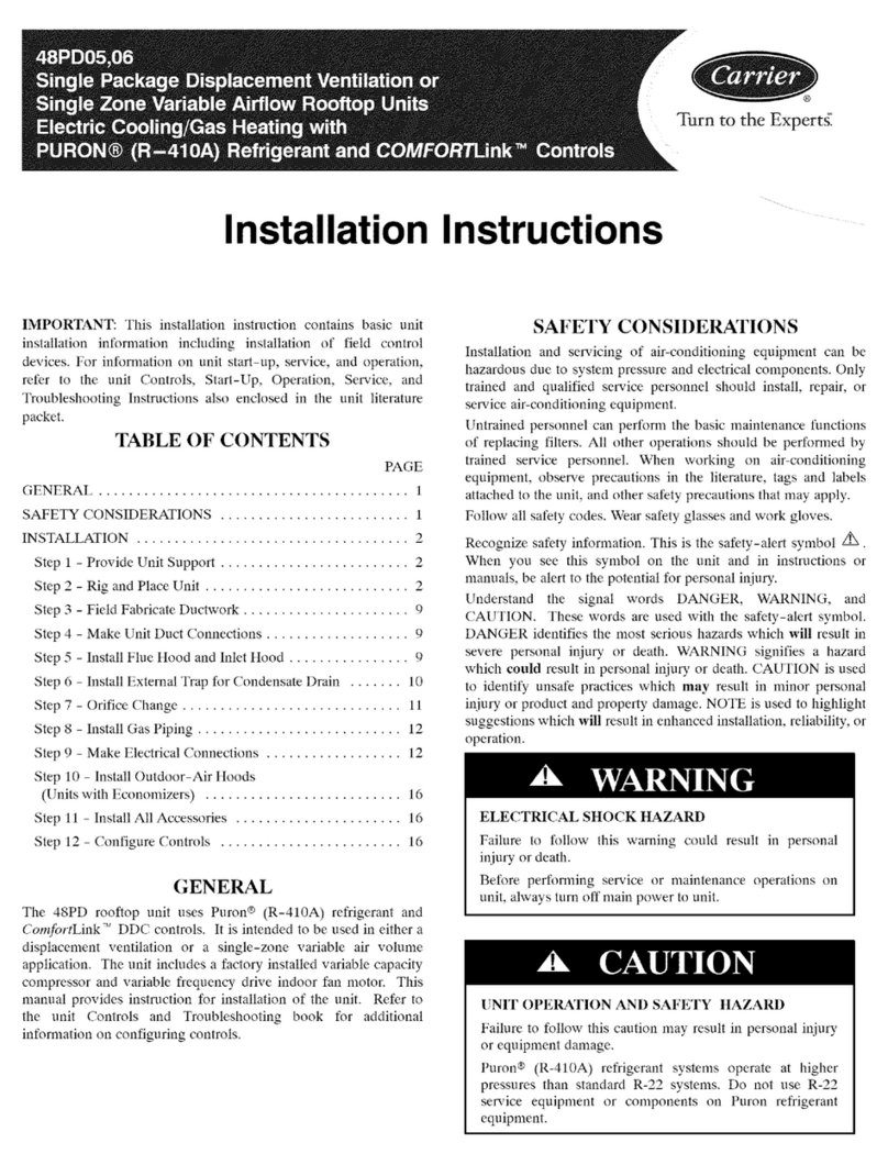 Carrier 48PD05 User manual