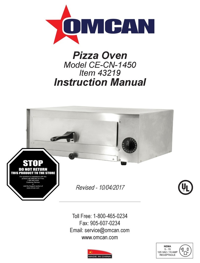 Omcan CE-CN-1450 instruction manual