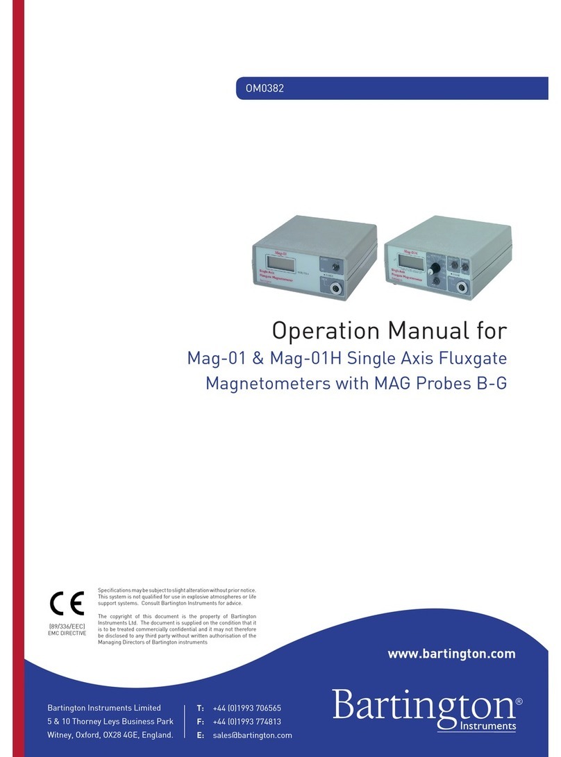Bartington Mag-01 Operation manual