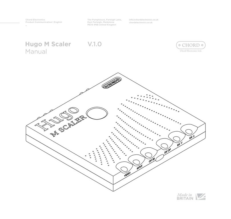 Chord Hugo M Scaler User manual