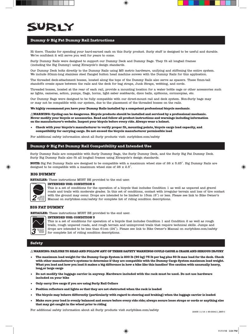 Surly Dummy User manual Surly Dummy User manual