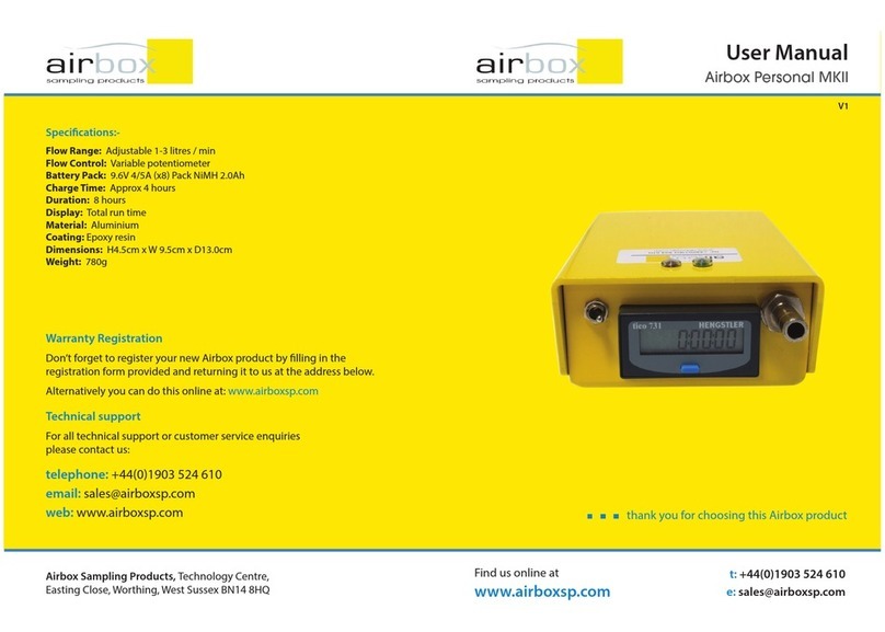 Airbox Sampling Products Personal MKII User manual