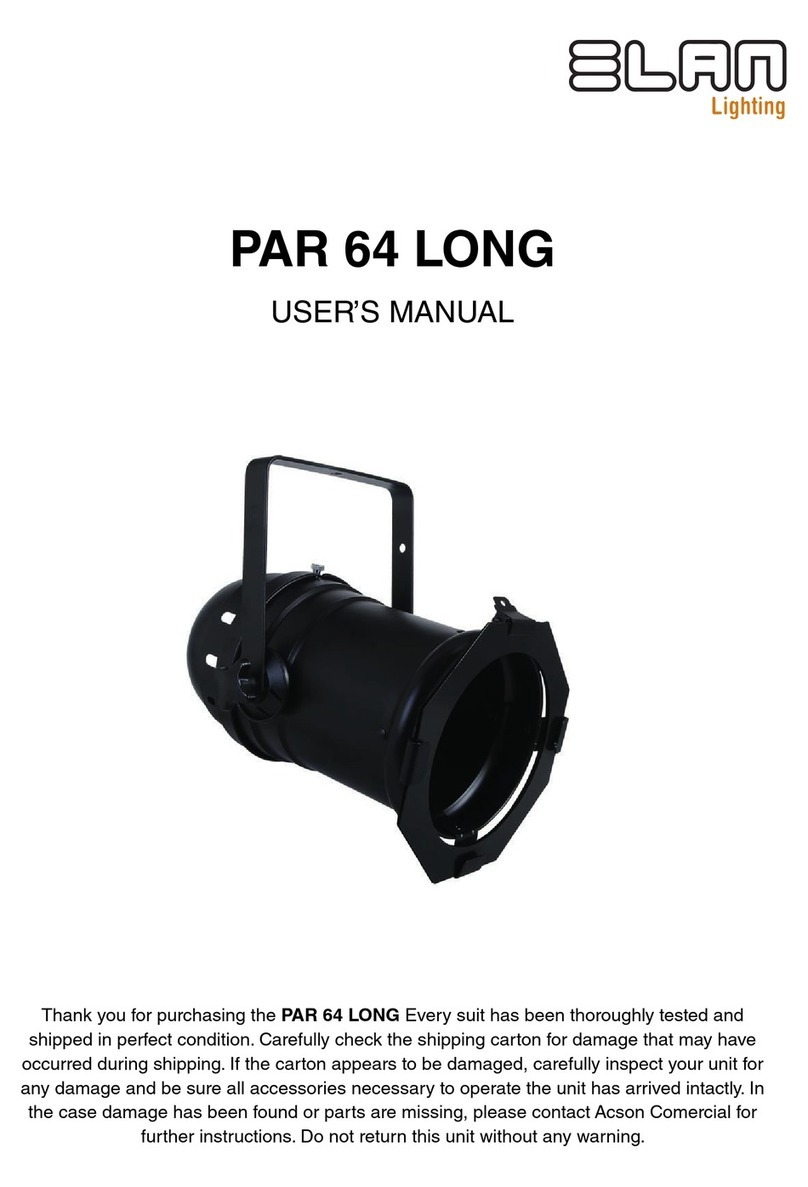 Elan PAR 64 LONG user manual